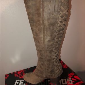 Brand new Fergalicious Boots in color Doe